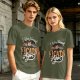 Olive Cat Lover T-Shirt With 'I Was Normal 3 Cats Ago' Print