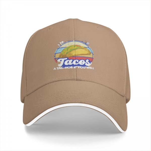 I'm Here For Tacos A Tac-Hoe If You Will Black Baseball Cap