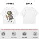Olive T-Shirt With Cute Mummy Holding Hot Coffee Print