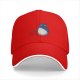 Black Baseball Cap With Blue Totoro Inspired Graphic Print