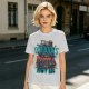 Olive Graphic T-Shirt With 'You Go Outdoors I Have Pizza And Movies' Print