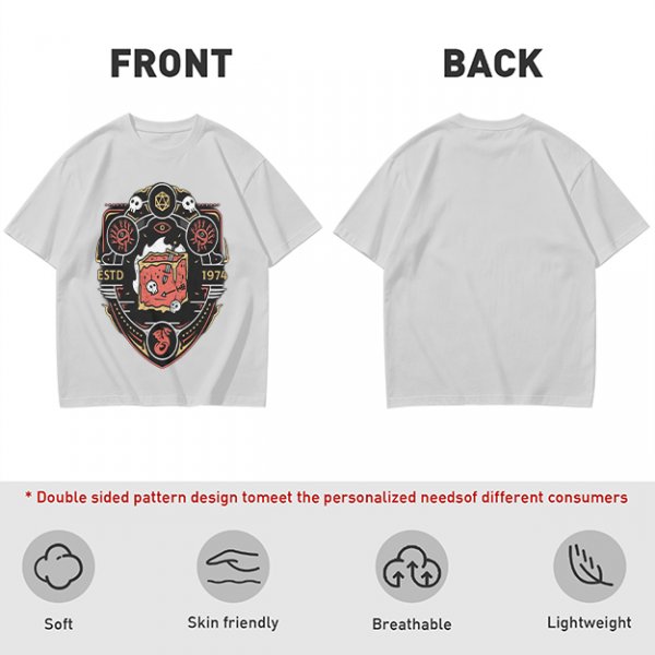 Olive Dungeons & Dragons Themed Graphic T-Shirt ESTD 1974
