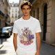 Olive Graphic T-Shirt With Raccoon Opossum Skunk 'GOALS' Print