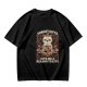 Olive t-shirt with grumpy cat holding boxes and text 'Forget Gifts Give Me A Reason To Live'