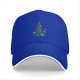 Black Baseball Cap With Decorated Christmas Tree Graphic