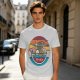 Olive T-shirt with Retro Ramen Bowl Chopsticks Graphic