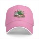 Black baseball cap with funny Christmas cat wobbling defense print