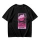 Olive T-Shirt With Tarot Card Style Goose Print HJÖNK