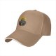 Black baseball cap with Rise Darkness block figure graphic