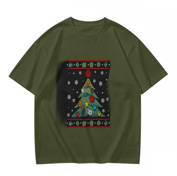 Ugly Christmas Tree Dice Board Game Themed T-Shirt