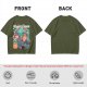 Psyce Cream Insane Flavor Graphic Tee with Whimsical Monster and Characters