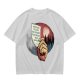Olive T-Shirt With Hand Holding Bill Of Monthly Expenses Art