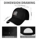 Black Baseball Cap With Ramen Raccoon Graphic Print