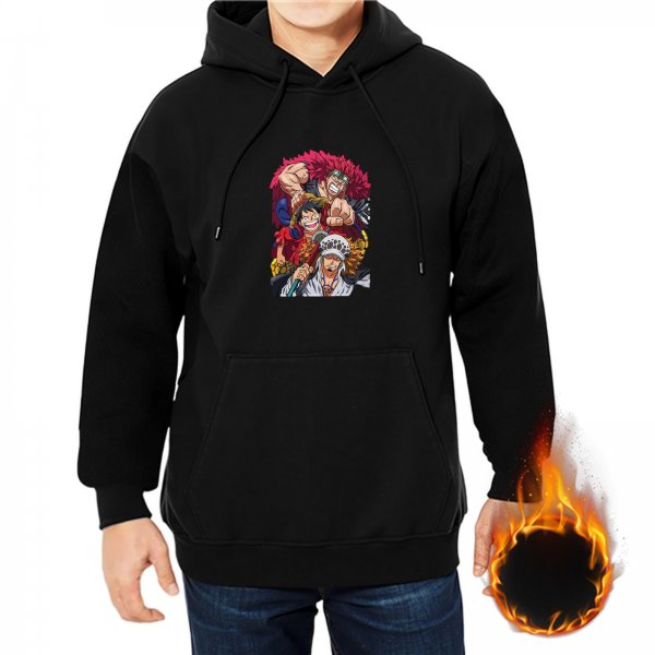 One Piece Straw Hat and Super Rookies Anime Graphic Hoodie