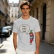 Olive green t-shirt with funny 'I'm a little chili' cartoon chili print