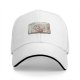 Black Baseball Cap With Elephant In Box Graphic Print