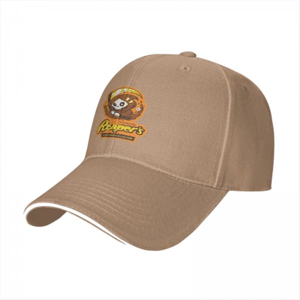 Black baseball cap with cute Reaper's graphic and slogan