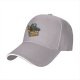 Black baseball cap with Scream Ghostface fast food themed graphic