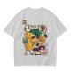 Olive t-shirt with Choco-Bo's cereal graphic featuring a yellow bird