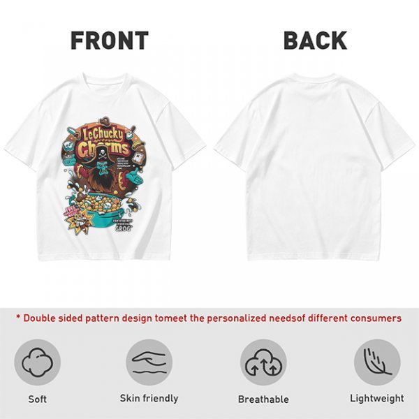 Olive T-Shirt With LeChucky Charms Pirate Cereal Graphic