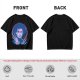 Olive T-Shirt With Neon Edward Scissorhands Portrait Print