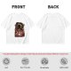 Olive Anime Graphic T-Shirt With Straw Hat Character Design