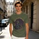 Olive T-Shirt With Dutch & Dillon Arm Wrestling Neon Graphic
