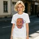 Olive Halloween T-Shirt with Skeleton Arm Jack-o'-Lantern Graphic