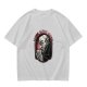 Olive T-Shirt with Vampire Coffee Before Coffin Graphic Print