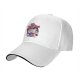 Black baseball cap with local monsters blood donation graphic print
