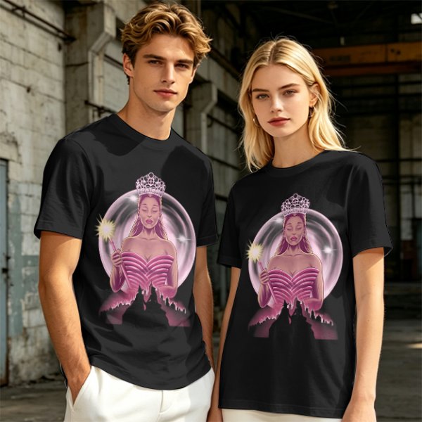Olive T-Shirt With Glinda The Good Witch Graphic Print