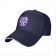 Black baseball cap with 'Down the Witches Road' Halloween themed print