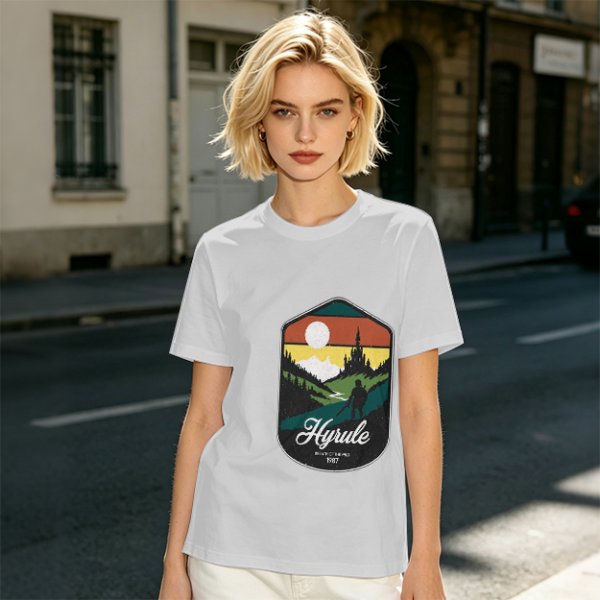 Hyrule Landscape Graphic Tee For Fans Of The Legend Of Zelda