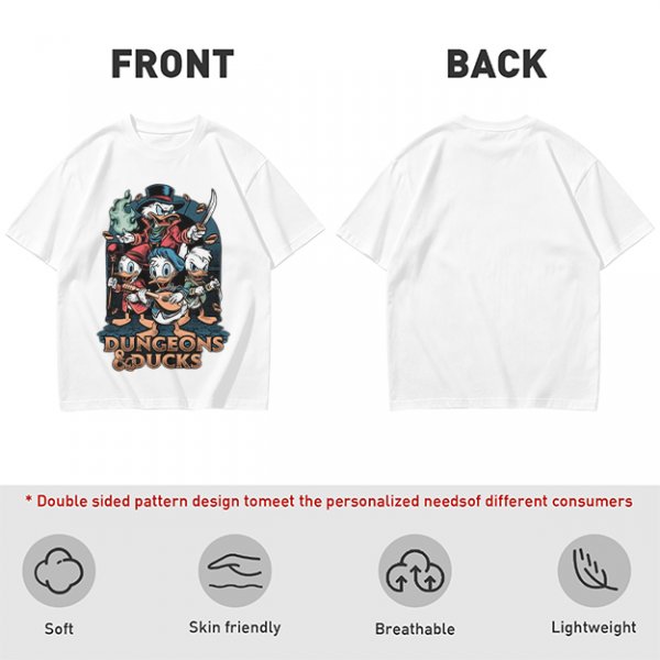 Dungeons & Ducks Fantasy Adventure Graphic T-Shirt