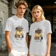 Caffeine Loading Duck Graphic T-Shirt for Coffee Lovers