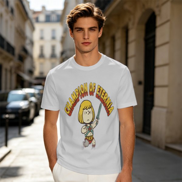 Champion of Eternia Cartoon Character Graphic T-Shirt