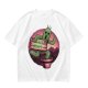Olive T-shirt with Cartoon Cactus Free Hugs Desert Print
