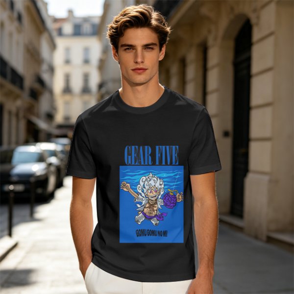 Gear Five Luffy Gomu Gomu No Mi Anime Graphic T-Shirt