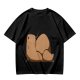 Olive Green T-Shirt With Capybara Rear View Graphic