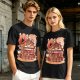 Anime Style Restaurant Scene Graphic T-Shirt Artwork