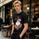 Olive T-Shirt With Sad Sushi Character Saying Thanks Chef Print