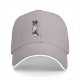 Black Baseball Cap With Stacked Cartoon Creature Graphic
