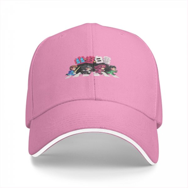 Black baseball cap with Yu Yu Hakusho anime character crosswalk art