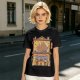Olive T-Shirt With Cat Gyoza Restaurant Illustration