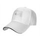 Black Baseball Cap with White Trim Brim
