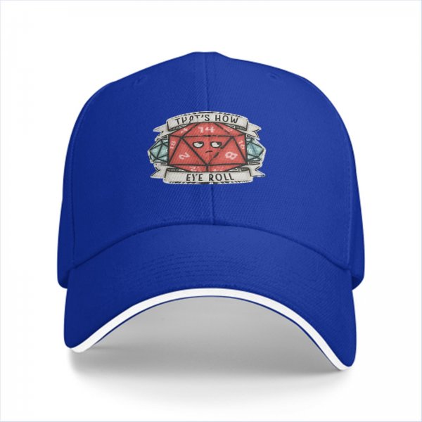 That's How Eye Roll D20 Dice Baseball Cap For TTRPG Fans