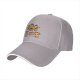 Black baseball cap with angry pineapple pizza graphic design