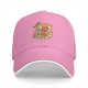 Black baseball cap with giant hot kaiju destroying city graphic