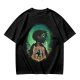 Attack on Titan layered silhouette graphic olive t-shirt