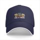 Black baseball cap with beer mugs and Christmas tree graphic FOR A BEER
